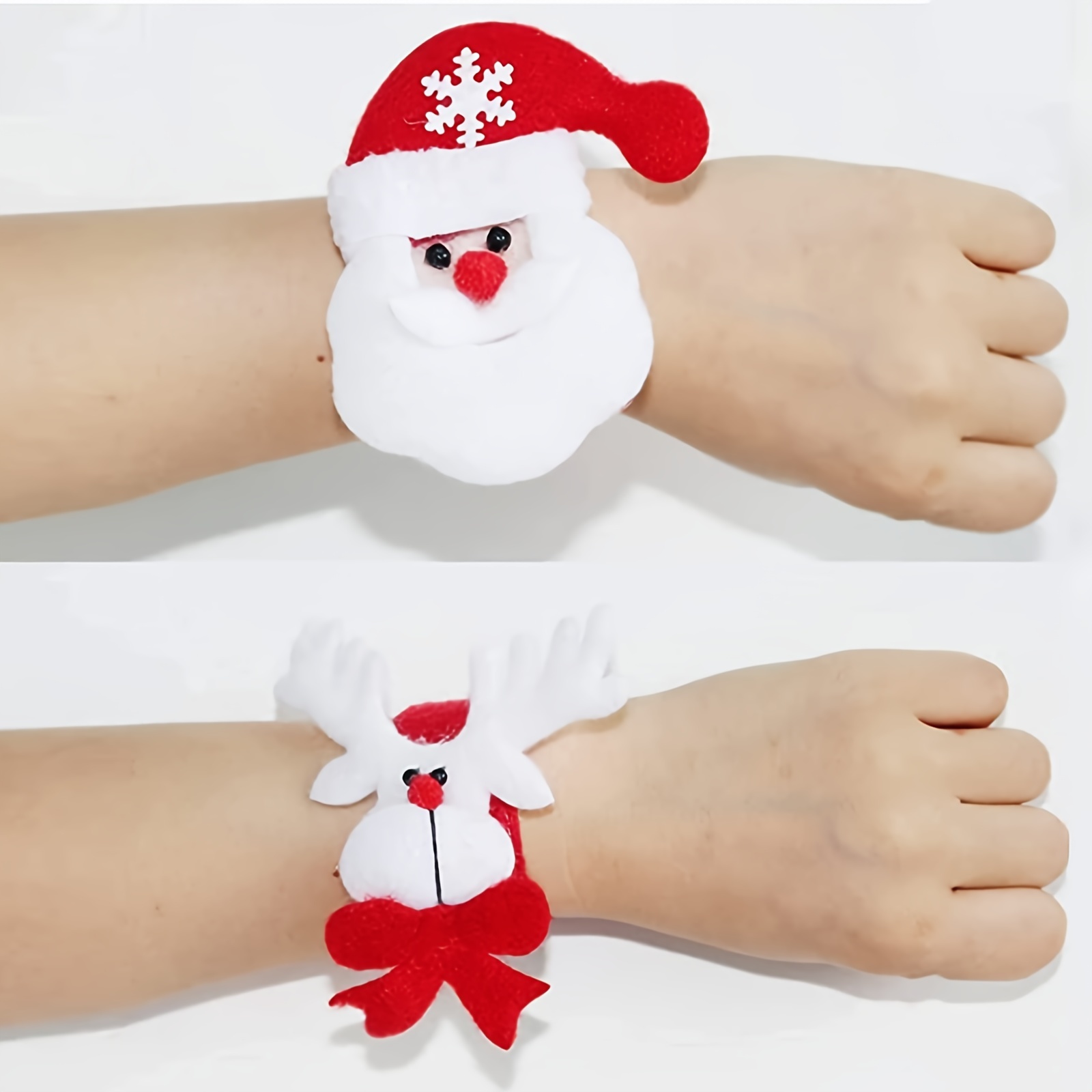 Christmas Slap Bracelets Pack of Adorable Pattern Xmas Birthday Party Favors Bulk Classroom Prizes Exchange Gifts for Kids Adults,Temu