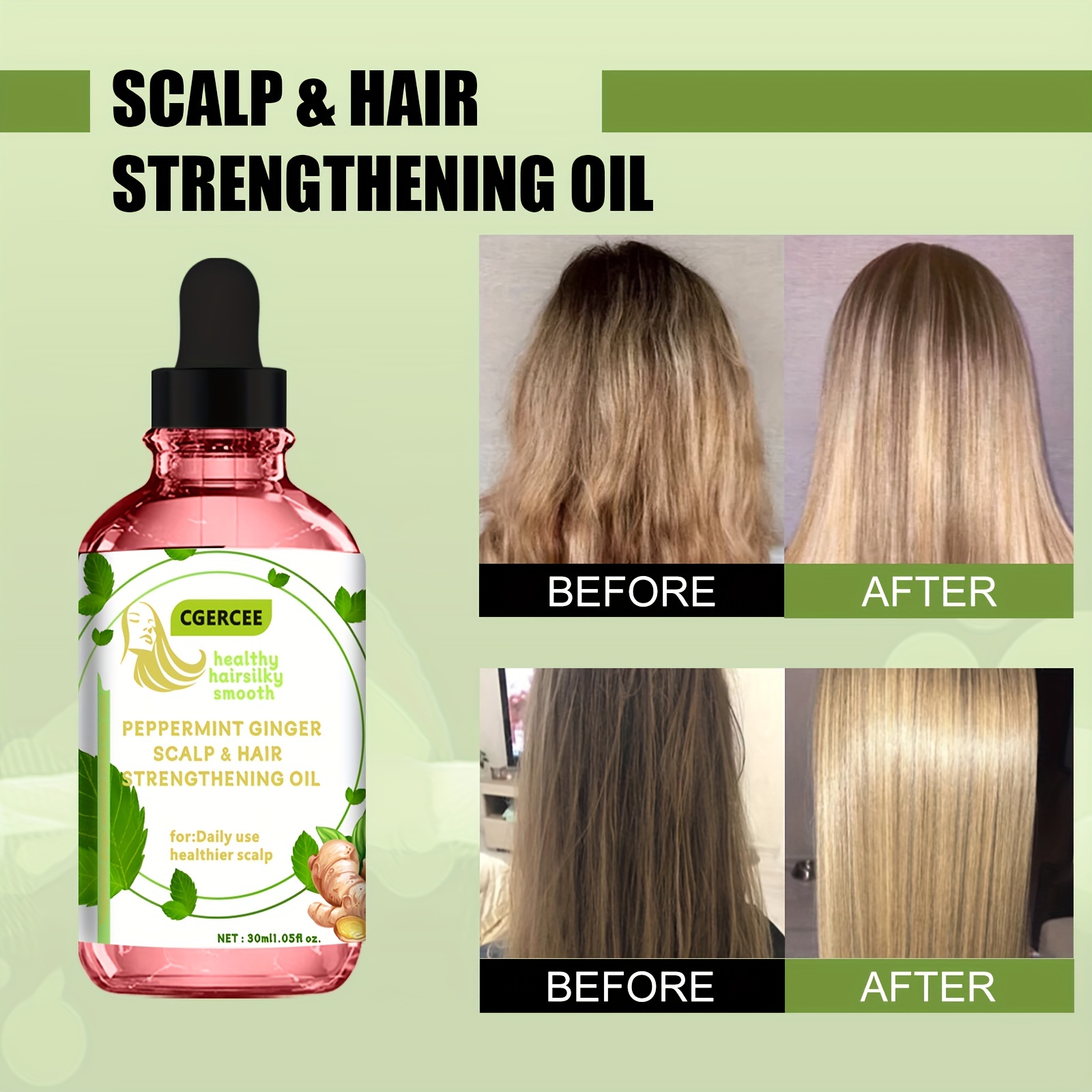 Ginger Mint Hair Care Essential Scalp Massage Care
