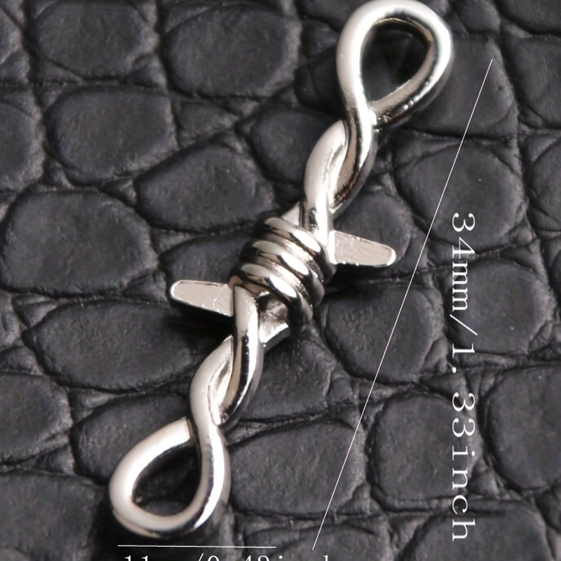 Barbed Wire Connection Charms - Chain Choker Connectors Jewelry Making  Supplies