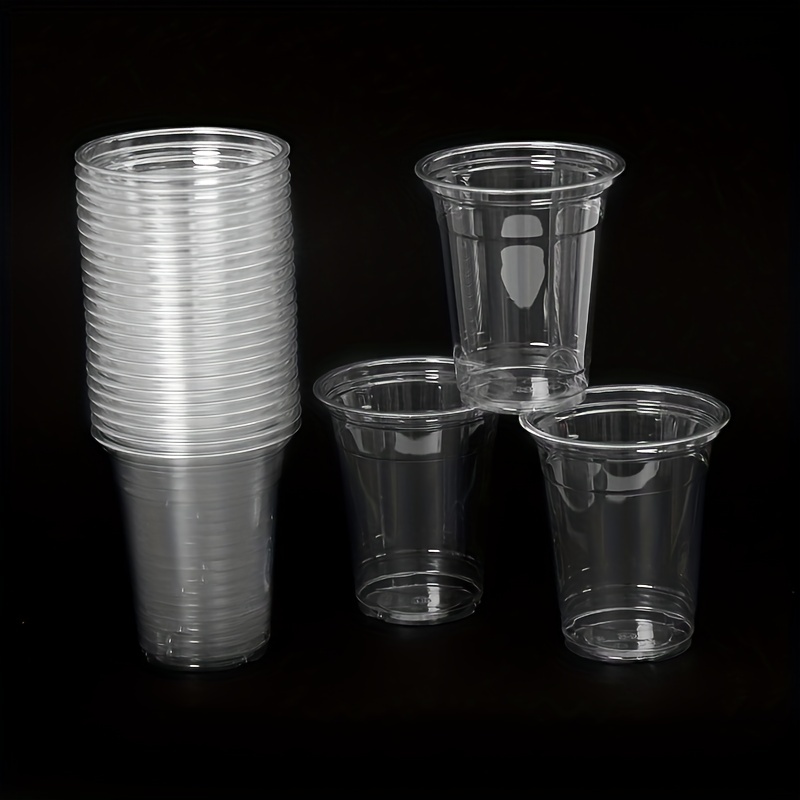 Clear Disposable Plastic Cups 16 Ounce Pet Crystal Plastic - Temu