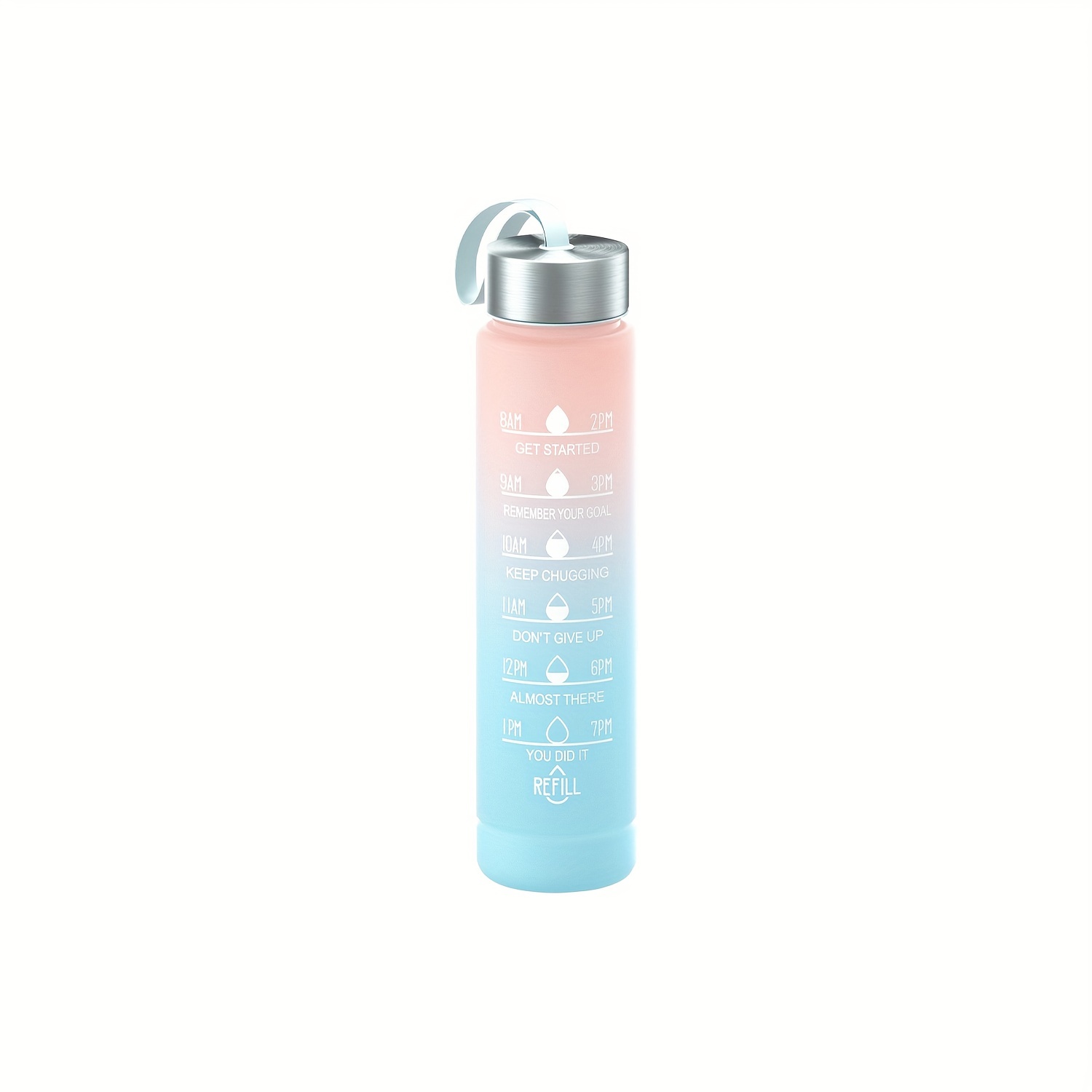 Gradient Color Spray Water Bottle, Portable Leakproof Water Cup With Straw,  Suitable For Outdoor Sports, Travel, Fitness - Temu United Arab Emirates