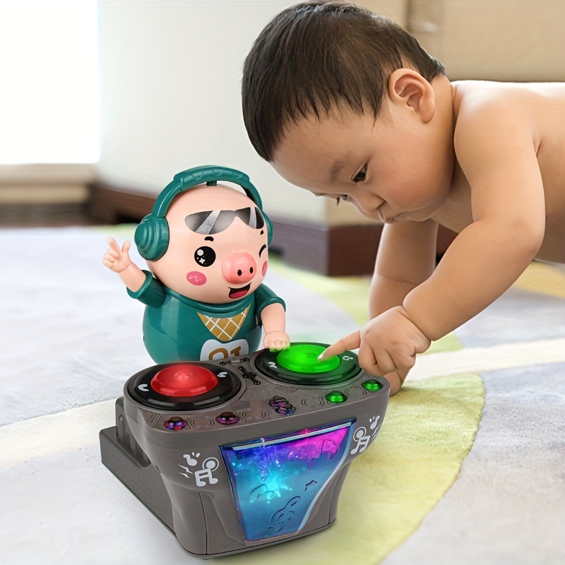 Children's Electric Dj Swing Disc Pig Shaking Baby Pig Dance - Temu