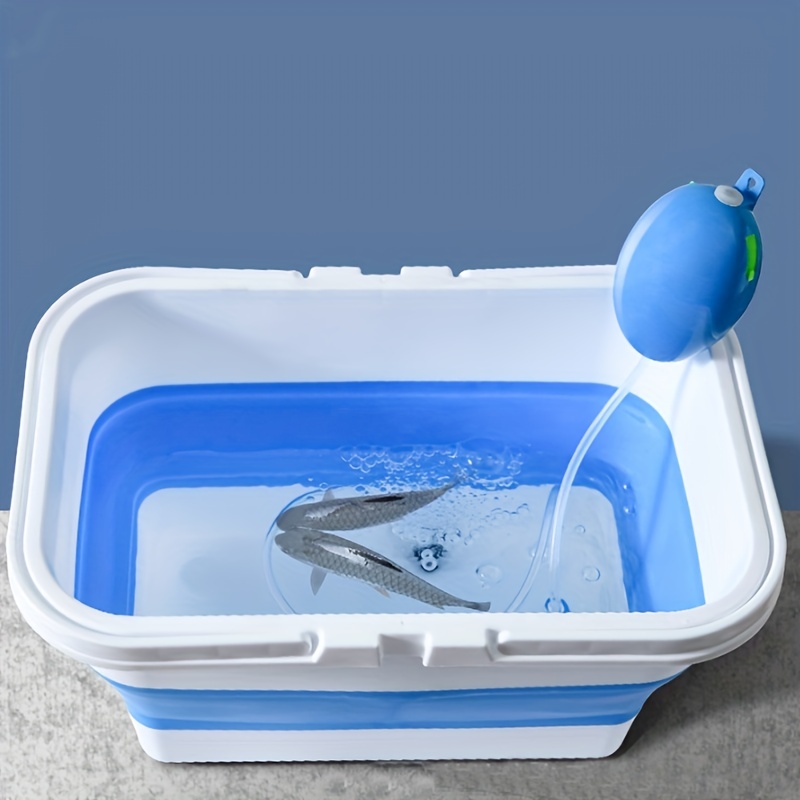 Tackle Box Thickened Folding Transparent Live Fish Bucket Portable Sea  Fishing Small Fish Bucket with Lid Fishing Gear
