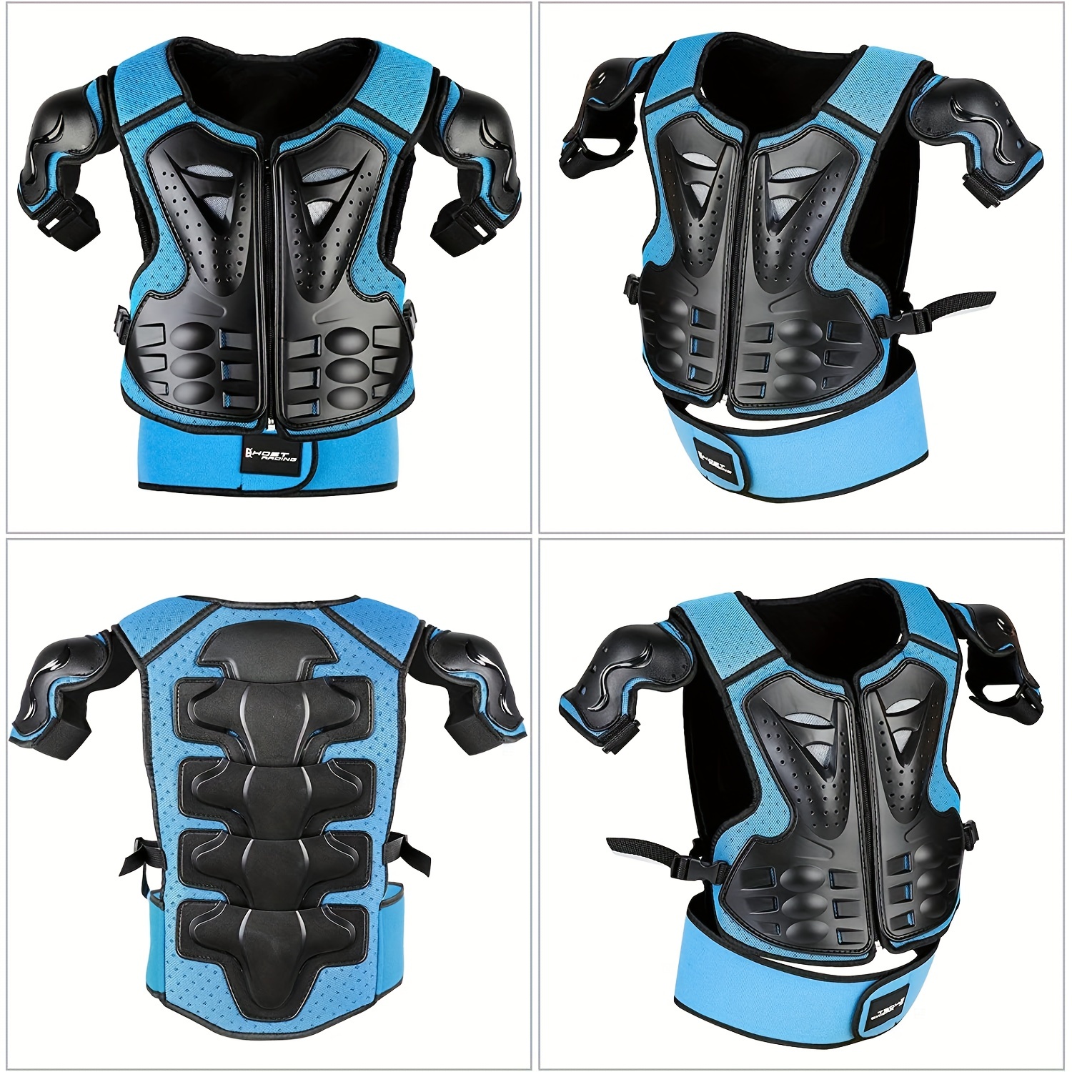 Kids Chest Protector, Dirt Bike Motorcycle Motocross Protective Armor, Youth Riding Biking Vest Jacket, Full Body Back Spine Armor Gear Guard