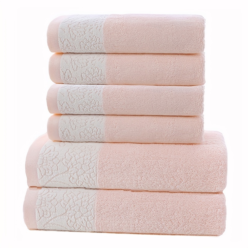 Bamboo Fiber Towels Set Quick Dry Adults Towel Sets For - Temu