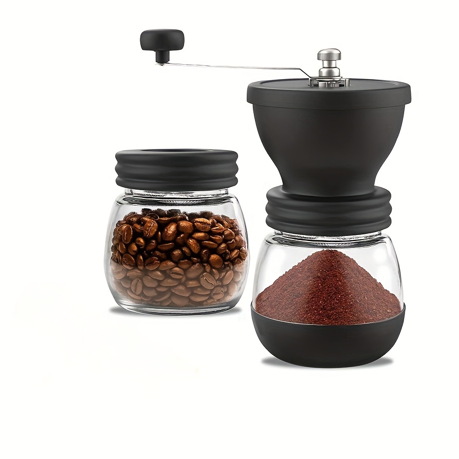 Ankrs Manual Coffee Grinder, Stainless Steel Manual Ceramic Burr Mini  Coffee Bean Grinder, Portable Small Hand Coffee Grinder for Expressp,  Chemex