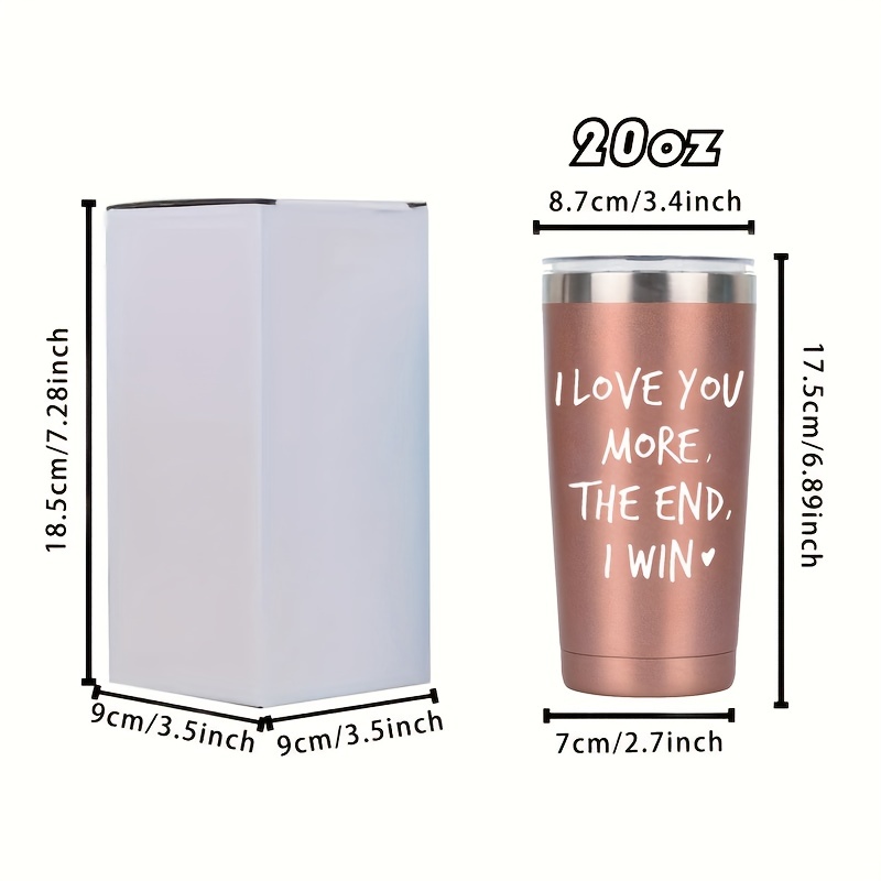 Stainless Steel Tumbler 20oz - Valentines Day Gifts for Her - I''d