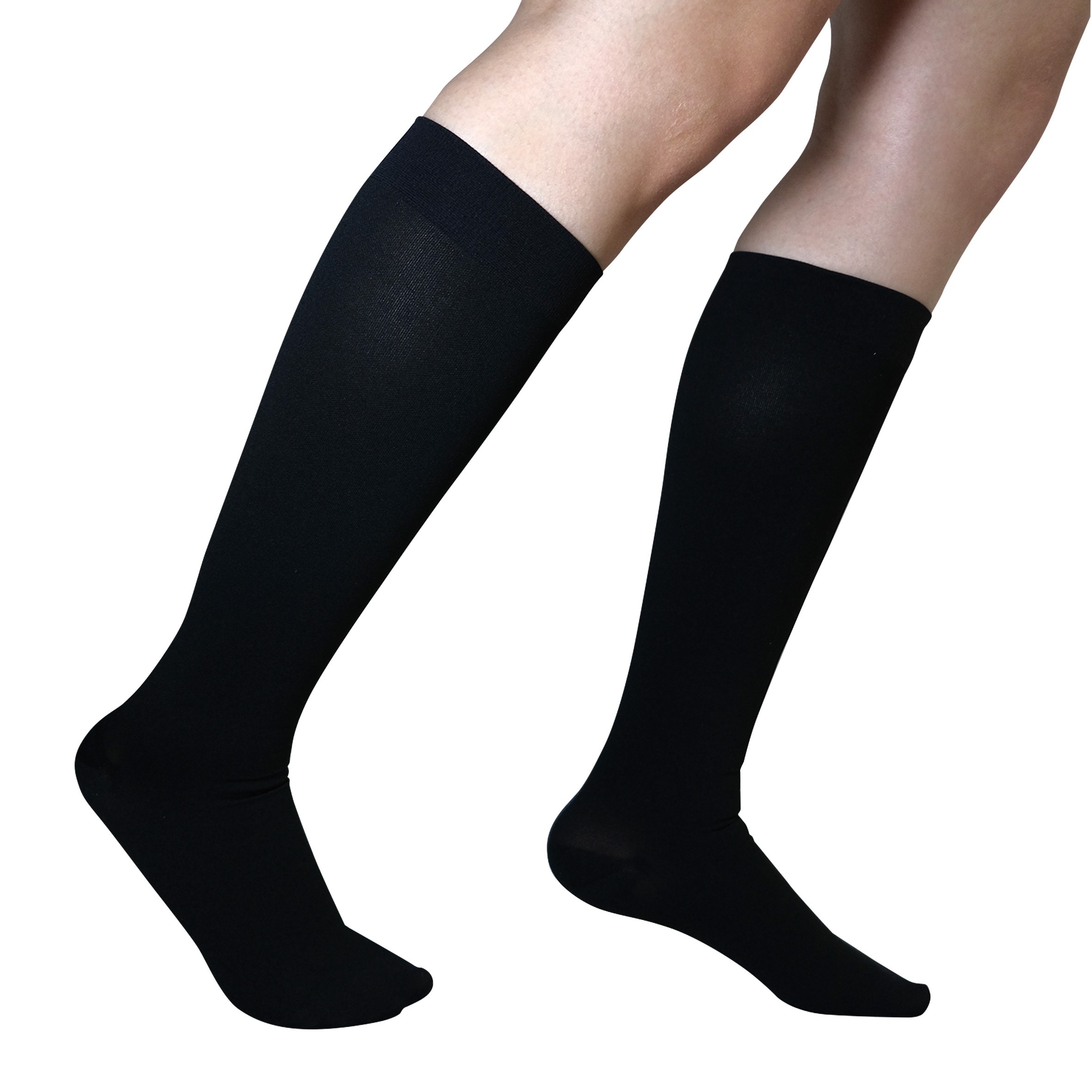 Medical Compression Stockings (Below Knee) | Improves Blood Circulation &  Relieves Pain (Beige)