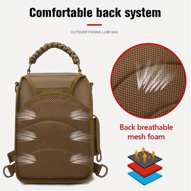 Bulk-buy Fishing Tackle Storage Bag Outdoor Shoulder Backpack Cross Body  Sling Bag price comparison