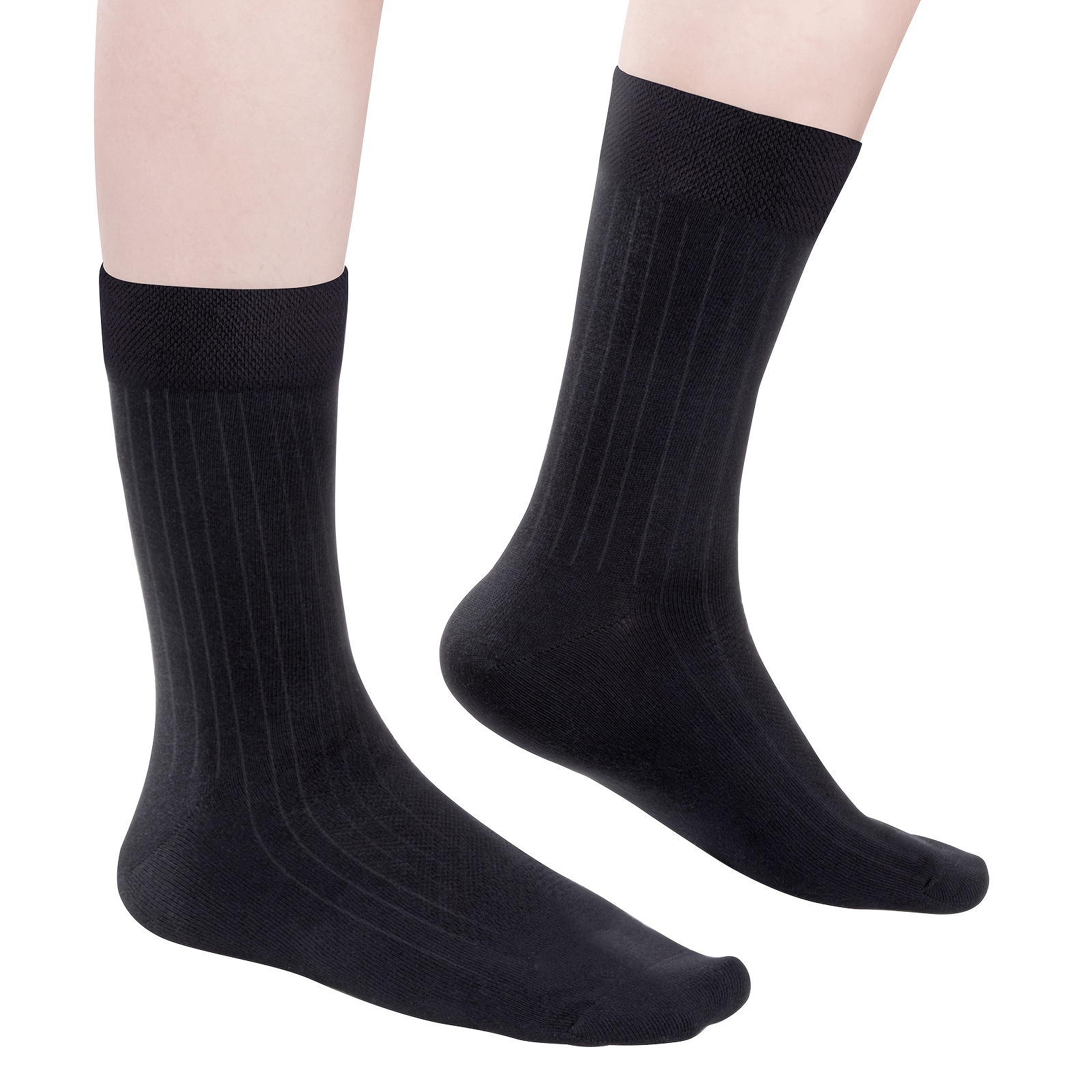 Black Solid - A Black Solid Men's Dress Sock