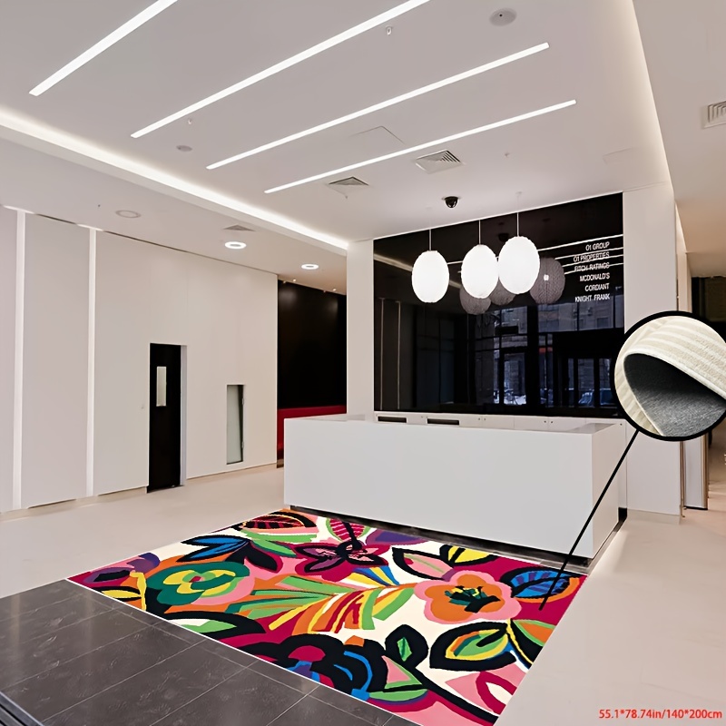 Abstract Geometric Area Rug Living Room Entrance Door Floor - Temu