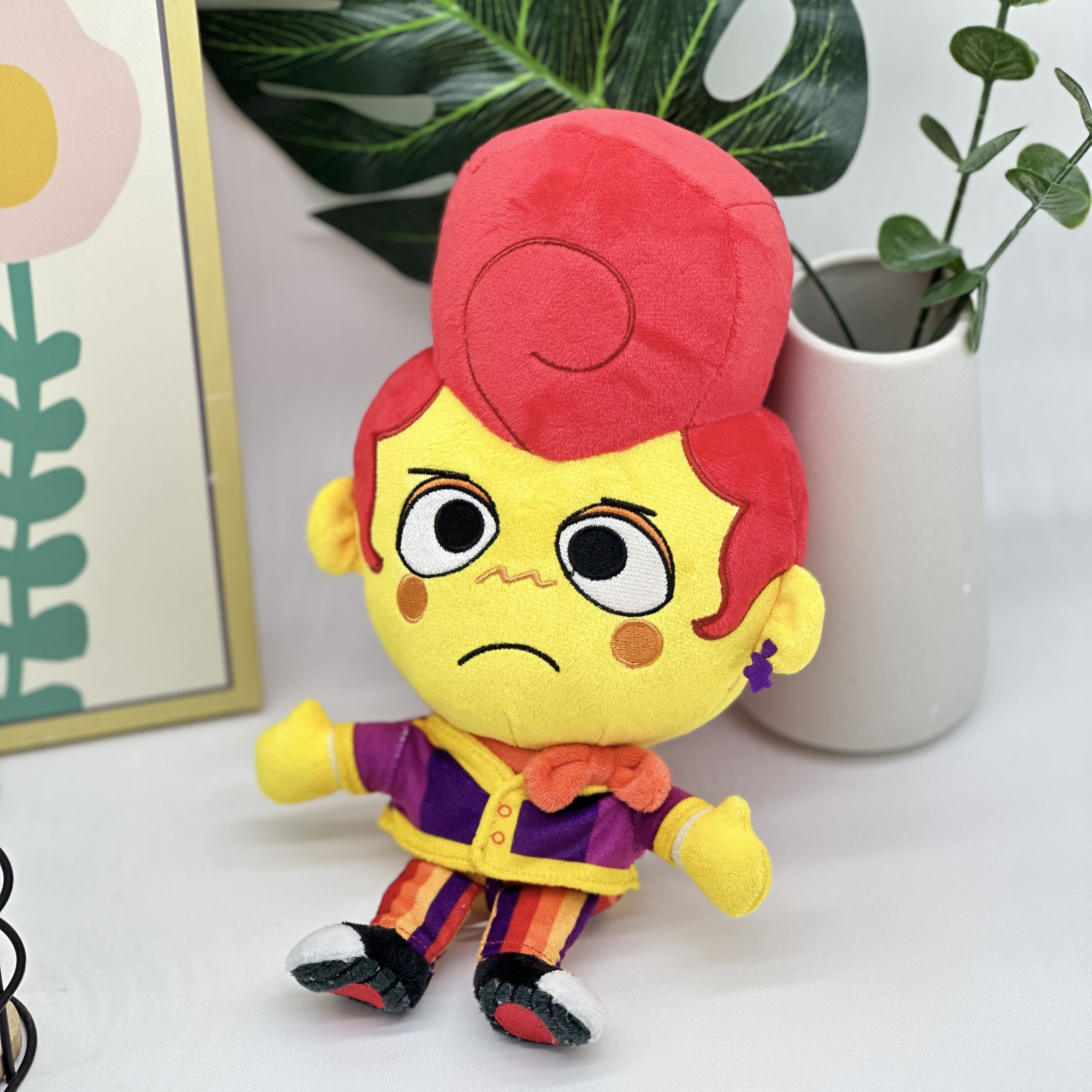 23cm 9 06inch red hair yellow skin and small person design are creative and funny plush toys high quality gifts for children and friends 3