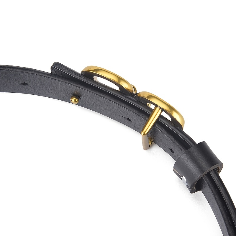 Double Ring Buckle Waist Belt for Jeans Pants