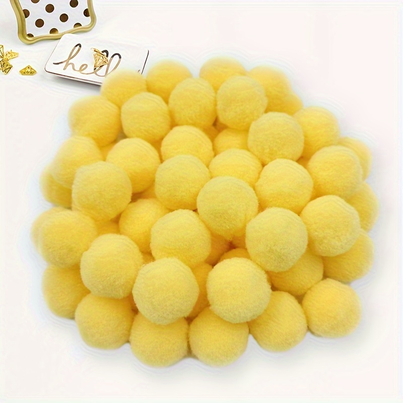 12PC Soft Round Shaped Pompom Balls DIY Kids Toys Accessories Fluffy Plush  Balls Cloth Sewing Craft Wedding Home Decoration