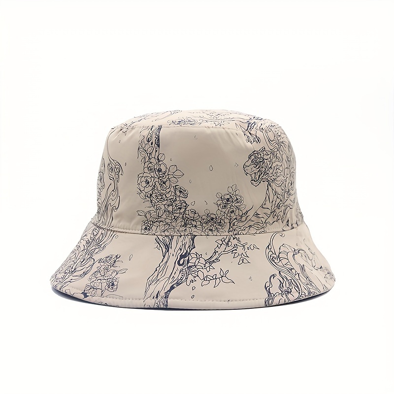 New Painted Tie-Dye Fisherman Hat Men and Women Double-Sided Hats Outdoor  Two Wearing Sunshade Casual Bucket Hats - China Hat and Bucket Hat price