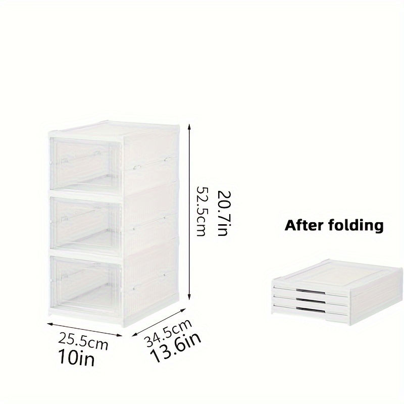 Plastic drawer hot sale shoe storage