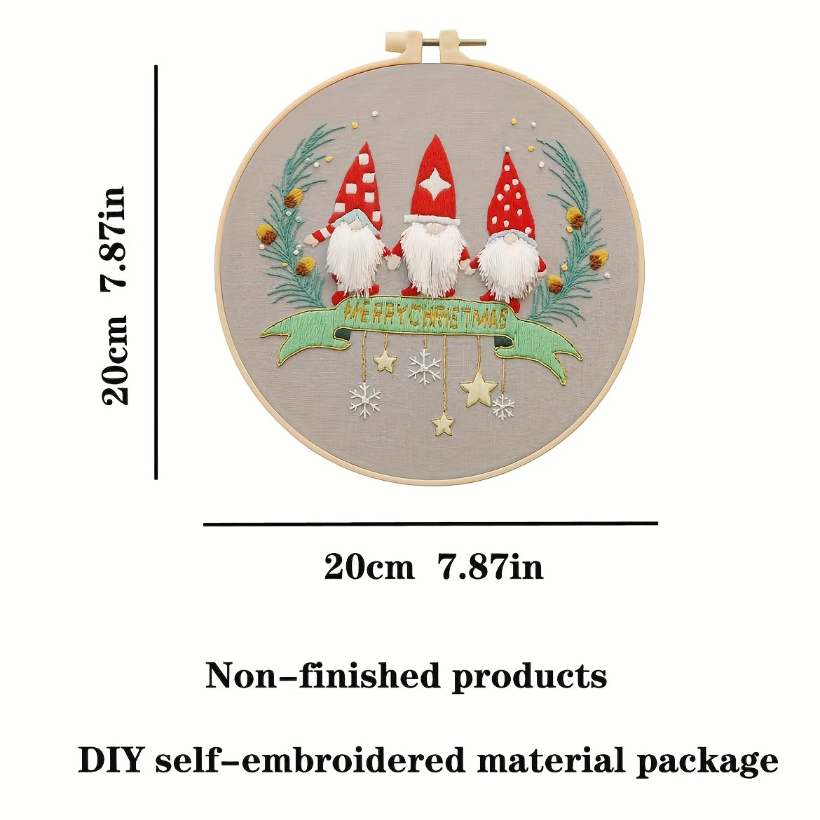Embroidery Kit for Beginners, Kits for Adults Include 3 Embroidery Cloth  with Pattern