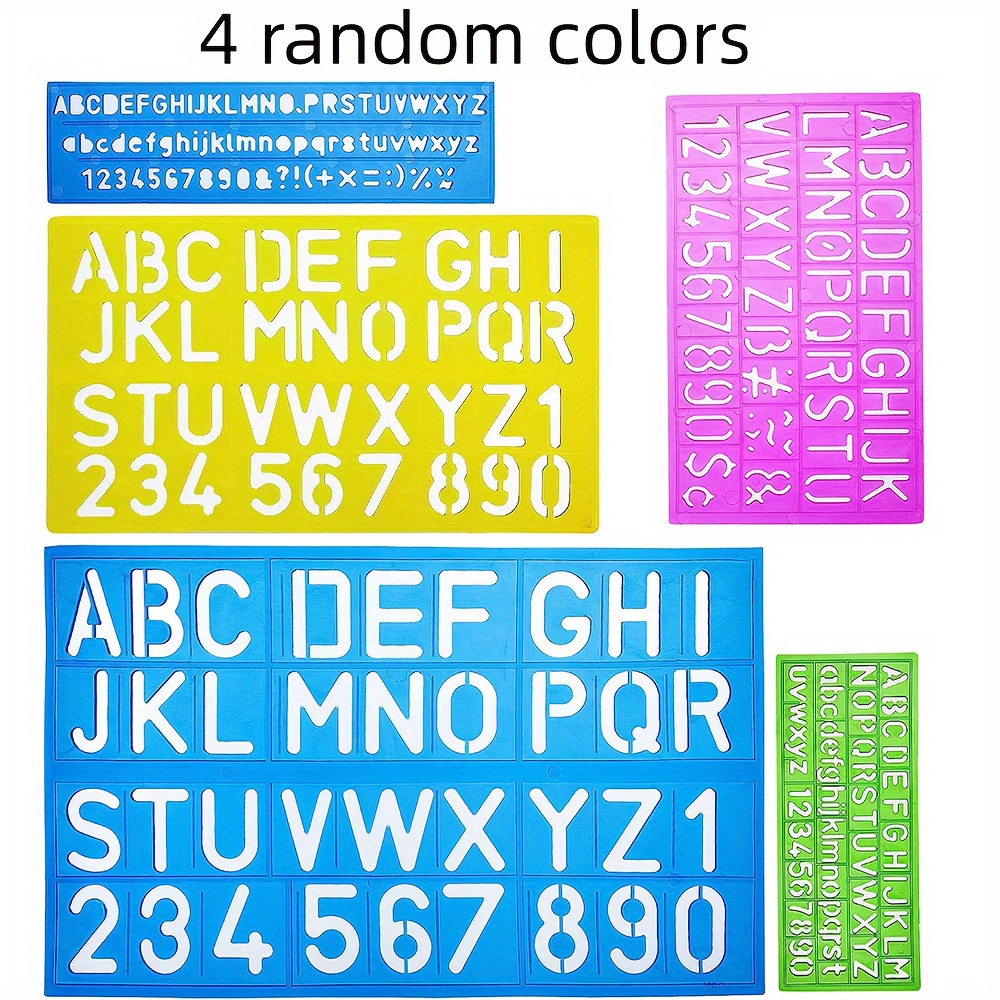 64 Pieces 2 Inch Alphabet Stencils Small Letter Stencils Skinny Letters  Template Letters and Numbers Stencils Lettering Alphabet Stencil for