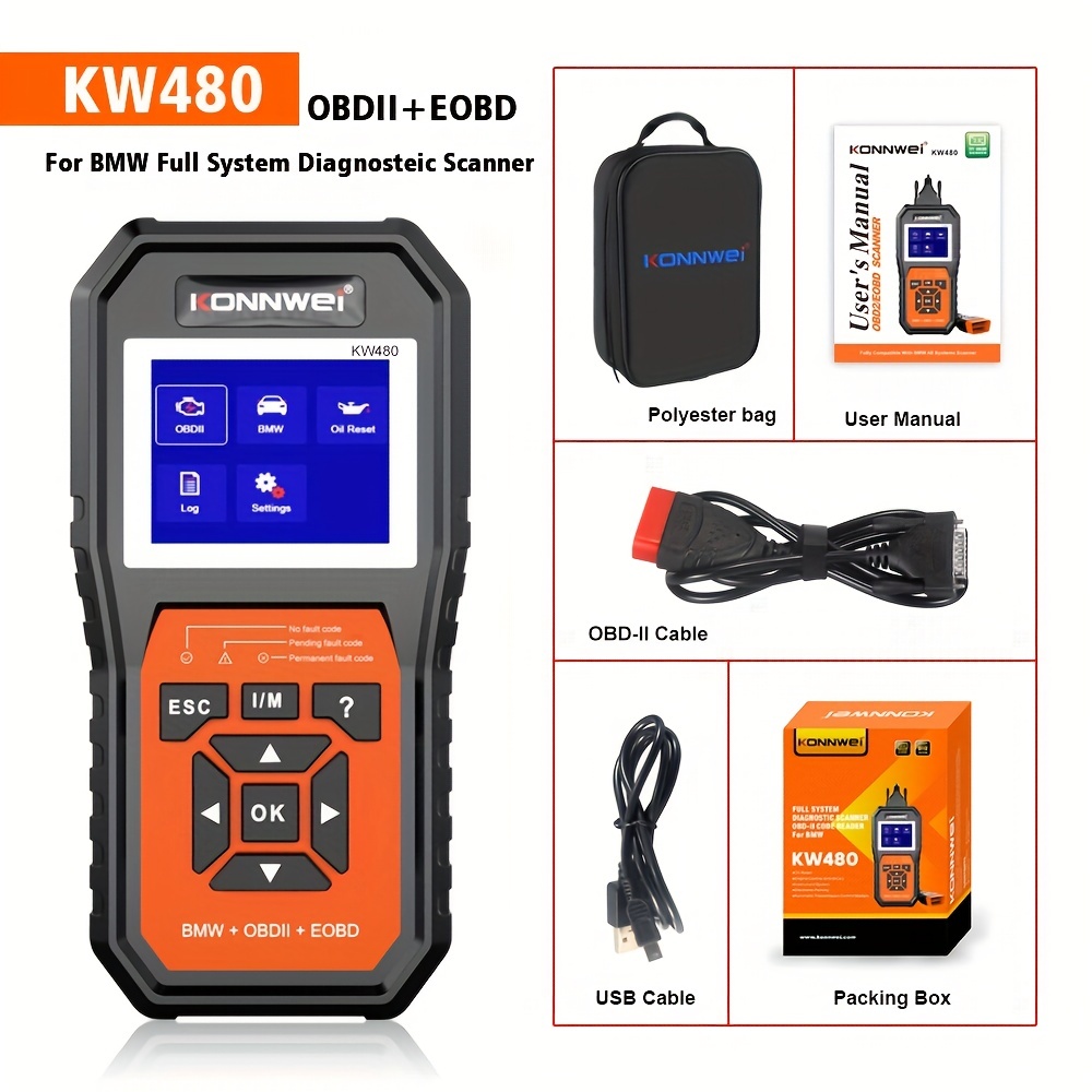 Kw480 Obd2 For Car Diagnostic Automotive Code - Temu
