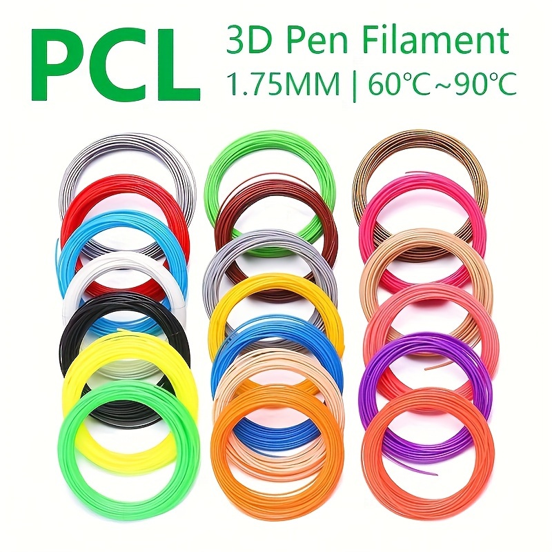 20Pie E 3D Pen Filament PCL 10 M Each - 3D Pen PCL Filament 1.75