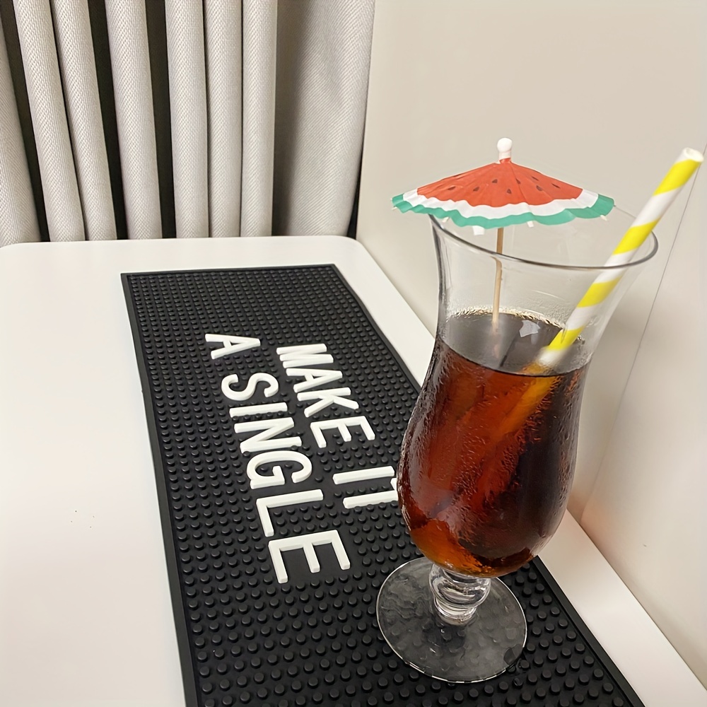 Bar Mat Spill Mat for Cocktail and Coffee Bar Nonslip Flexible