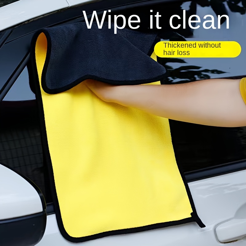 Plain Microfiber Cleaning Cloth Towel No-scratch Car Polishing