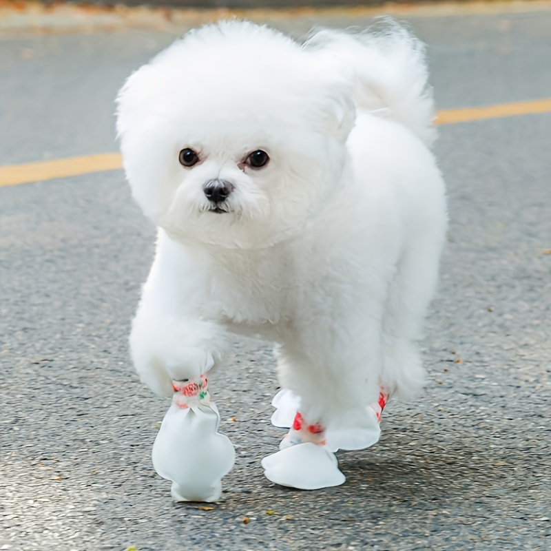 Dog Shoes Winter Teddy No Drop Feet Puppy Pomeranian Cotton Shoes for Small  Dogs Anti-Drop Corgi Bichon Pet