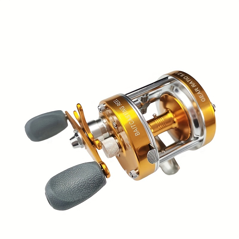 1pc Left/Right Hand Stainless Steel Baitcasting Reel, 5.2:1 Gear Ratio  Metal Fishing Reel, Fishing Tackle