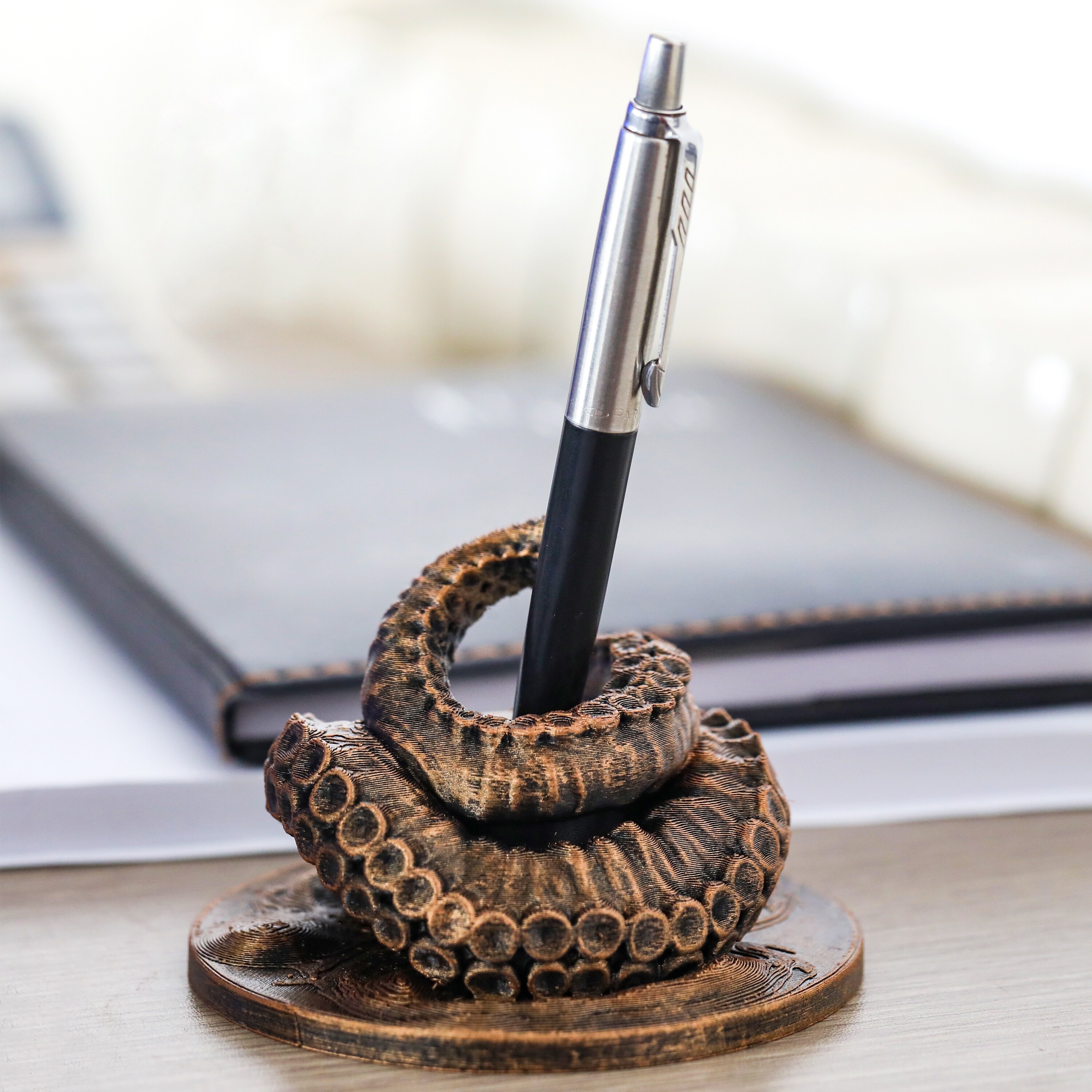Hand painted Pen Holder 3d Printed Desk Accessory - Temu