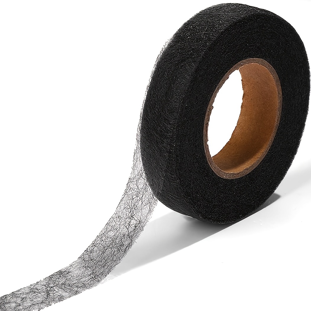 140 Yards 1/2 Inch Iron on Hemming Tape, 2 Rolls Adhesive No Sewing Hem  Tape Stitch Witchery Tape for DIY Crafting Projects (Black)