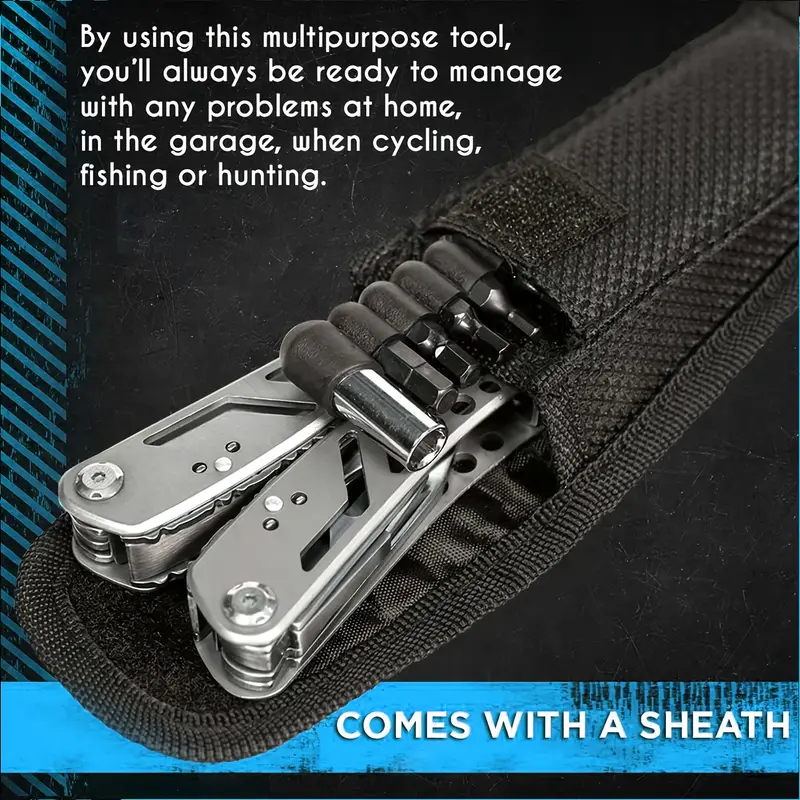 Multitool 24 in 1 With Mini Tools Knife Pliers And 11 Bits - Temu