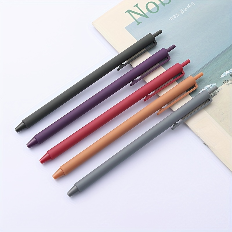 Simple Retro Color Push Large Capacity Color Push Pen Neutral Pen