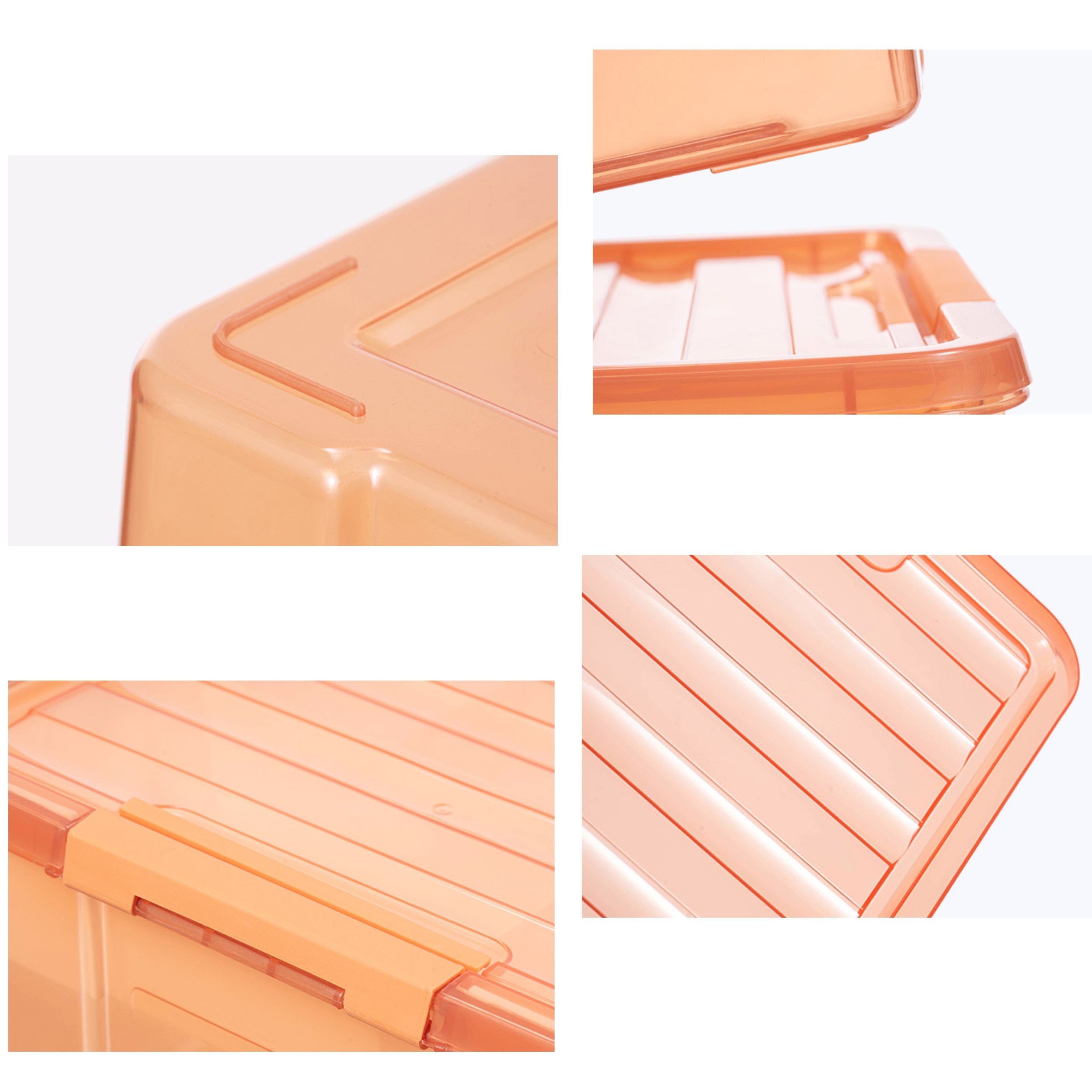Plastic Storage Box With Removable Tray Craft Organizer And - Temu