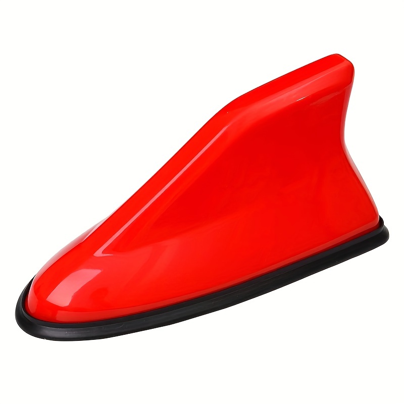 Aileron Requin en Plastique Rouge Universel Voiture Motif