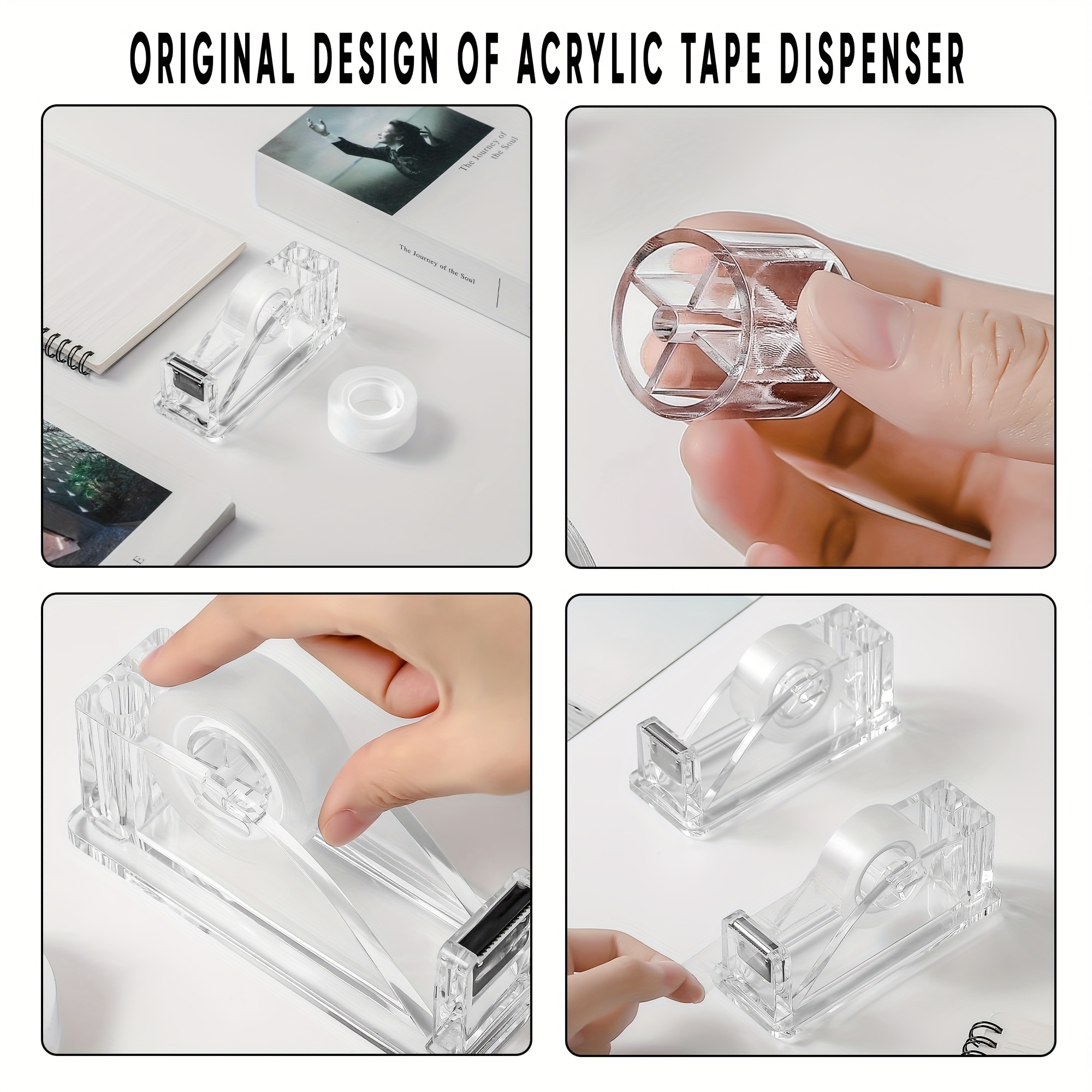 Acrylic Tape Dispenser - Temu