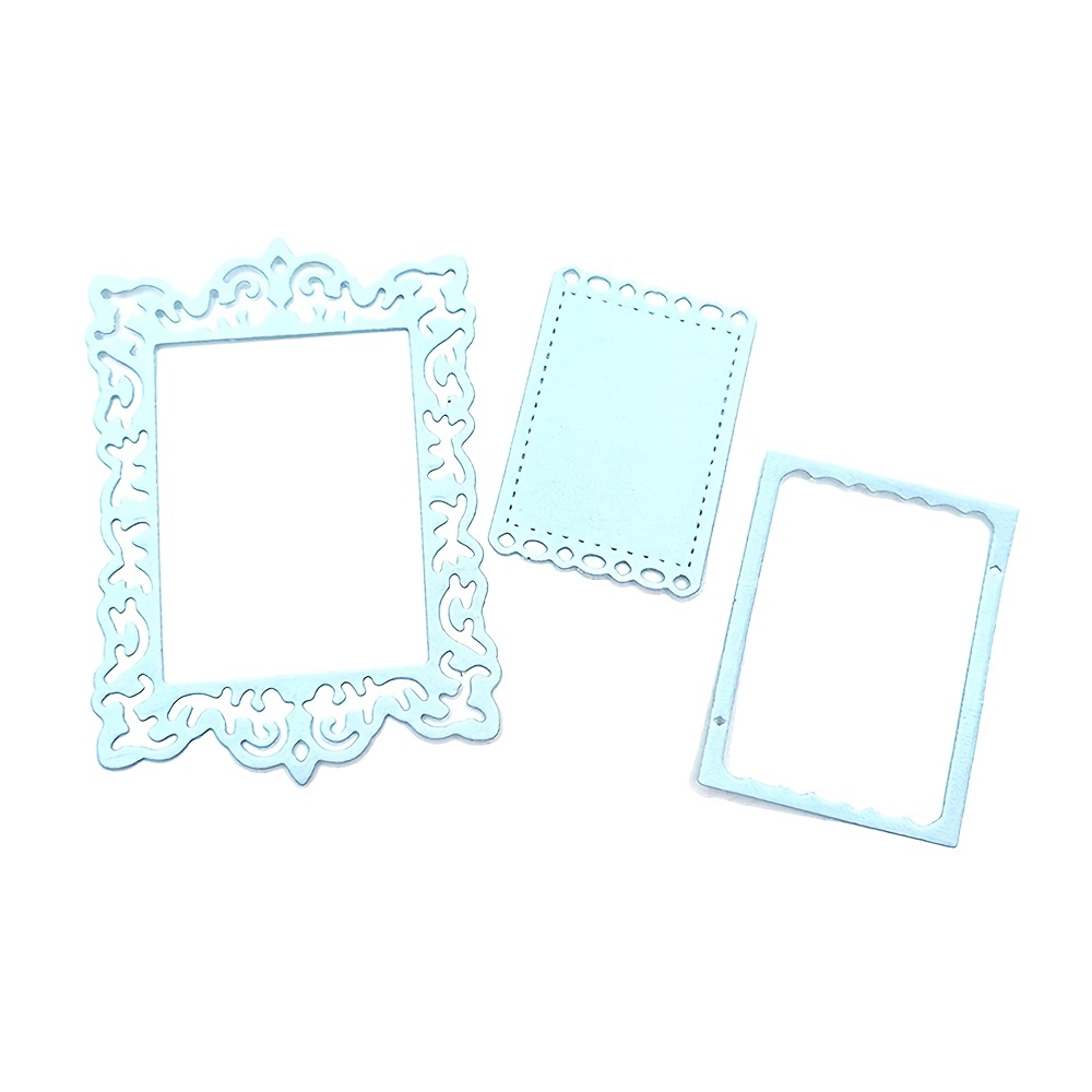 Diy Lace Scrapbooking Dies Lace Square Frame Cutting Dies Temu