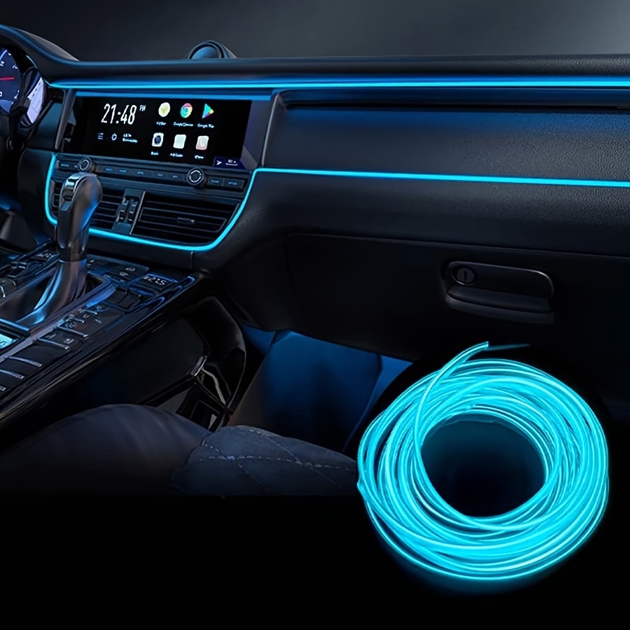 4*Accesorios Autos Luces LED Para Carro Coche Interior De Colores  Decorativas US