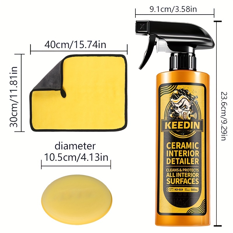 SHENGXINY Car Stain Remover Clearance Plastic Coating Agent Set for Car  Interior, Instrument Panel, Seat Cleaning, Decontamination, Refurbishment  Coating Agent 50ml 
