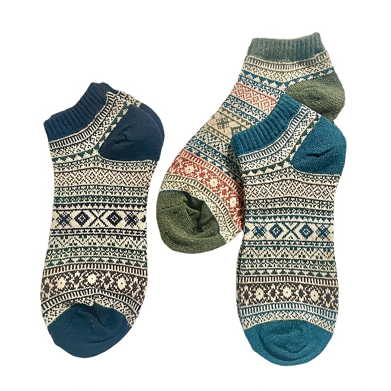 Acheter Haute qualité 5 paires hiver hommes laine chaussettes épaissir  mouton chaussettes chaud hommes Style rétro coloré homme chaussette mode  nouveau