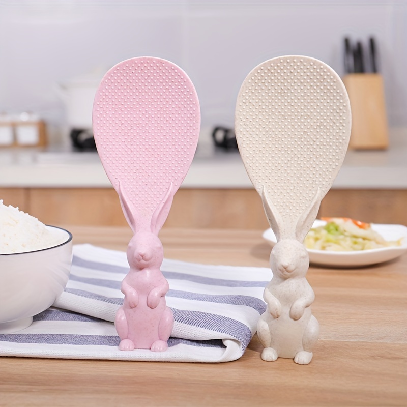 Cute Bunny Rice Paddle For Household, Stand Up Rice Spoon, Non-stick Rice  Cooker Rice Spoon, Rice Shovel, Rice & Potato Servers, Easter Kitchen  Gadgets - Temu