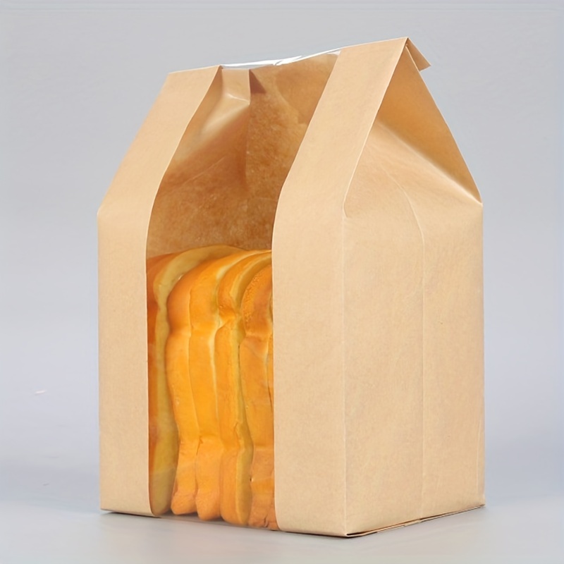 Bakery Paper Bags With Window Self ahesive Food Storage Bags - Temu