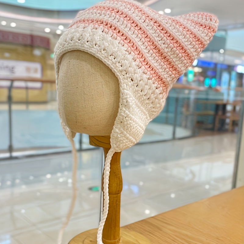 Bonnet de bonnet éclairé à led pour les enfants, chapeau de lampe frontale  rechargeable à 4 led, chapeau d'hiver tricoté avec torche pour la course à  vélo
