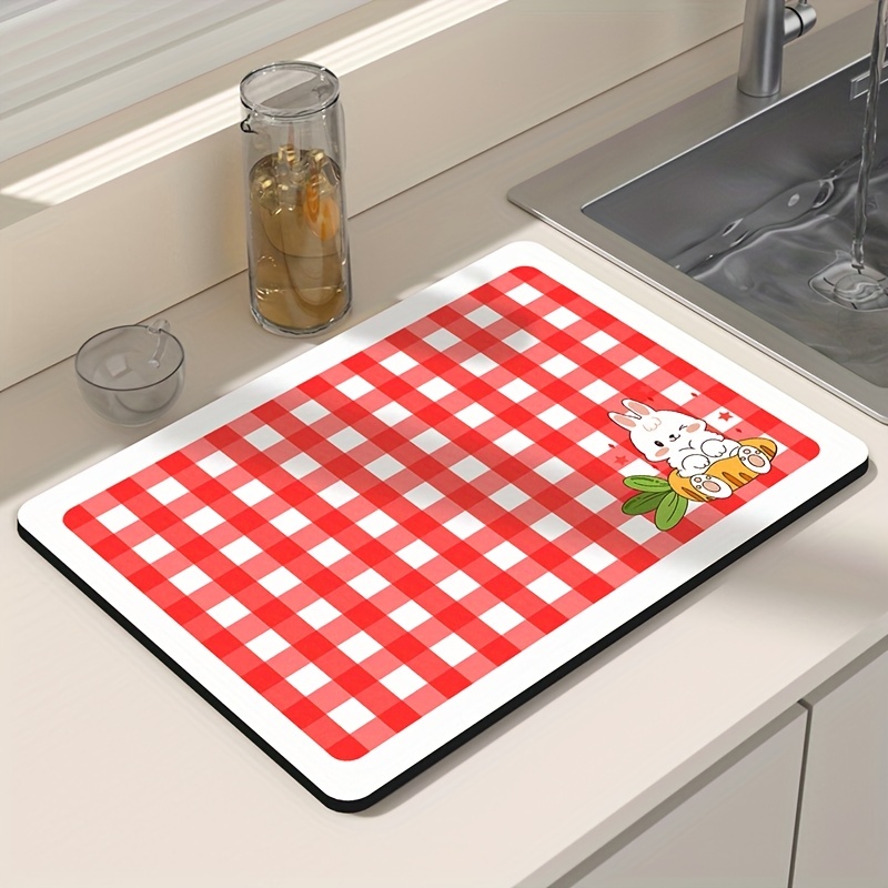 Drying Mat, Absorbent Heat Resistant Reversible Dish Drying Mat, For  Kitchen Countertops Sinks, Vintage Dish Drying Mat, Creative,  Cost-effective, Easy To Clean, Kitchen Supplies, Kitchen Gadgets - Temu