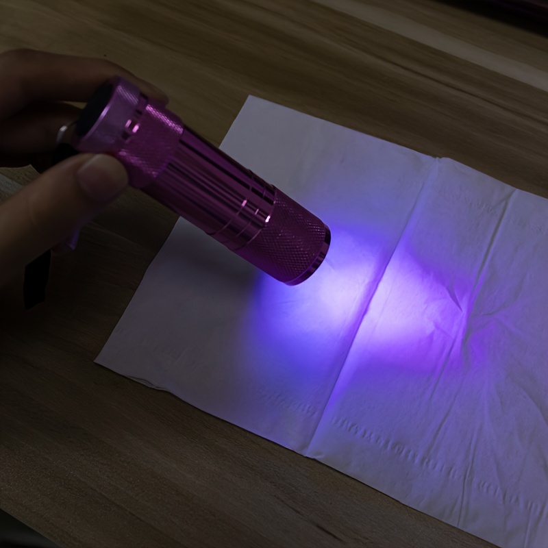 portable flashlight purple light inspection fiber banknote inspection cat moss light jade fluorescent agent detection flashlight details 5