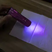 portable flashlight purple light inspection fiber banknote inspection cat moss light jade fluorescent agent detection flashlight details 5
