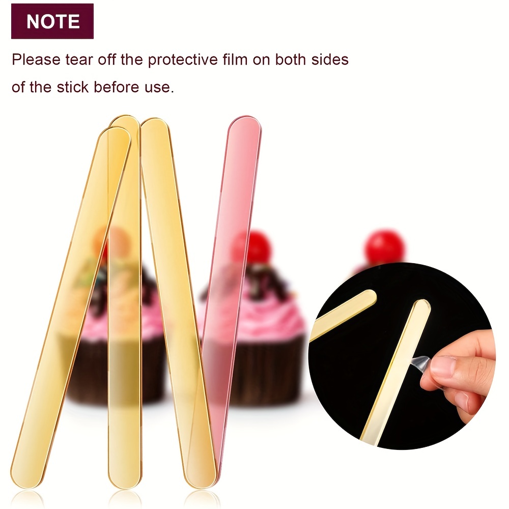 Reusable Ice Cream Sticks Acrylic Popsicle Sticks Creamsicle - Temu