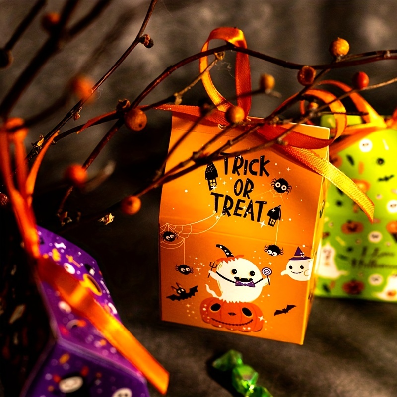 Halloween Tags Halloween Candy Bag Gift Box Decoration Tags - Temu