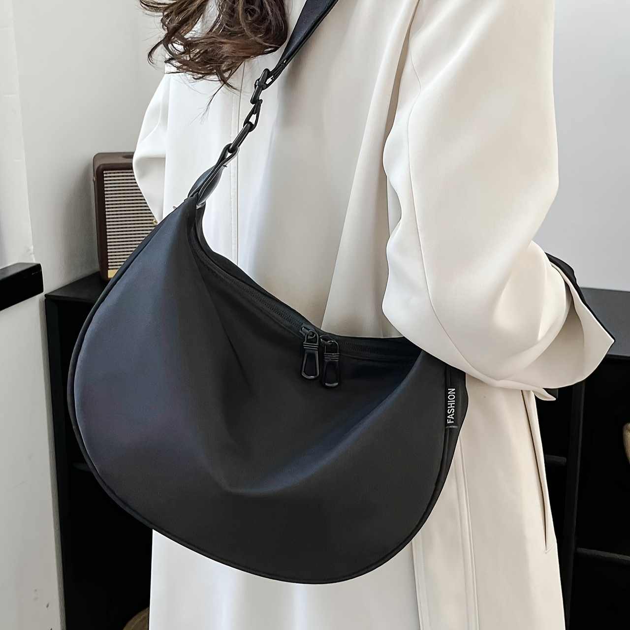 Minimalist Crossbody Hobo Bag, Casual Nylon Shoulder Bag, Women's Everday  Handbag & Purse - Temu