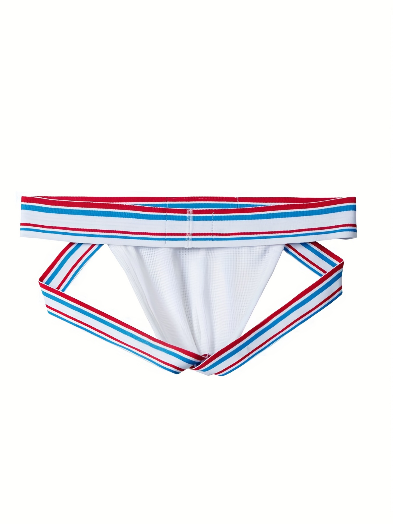 Pimfylm Cotton Underwear For Men Men's Jockstrap Underwear Breathable Mesh  Supporter Cotton Pouch Jock Briefs White Small 