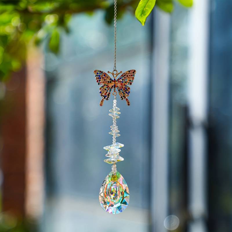 Crystal Moon Sun Catcher Prism - Rainbow Maker Window Hanging, Unbranded Crystal Suncatcher
